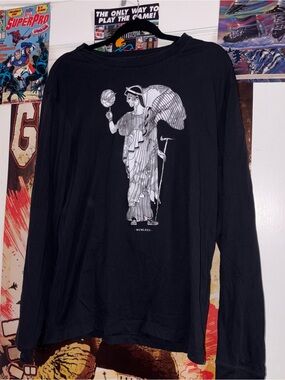Nike Basketball Greek God Marble Statue Long Sleeve Shirt